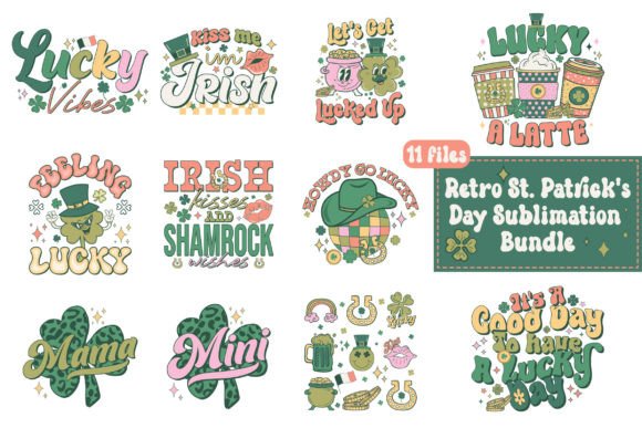 Download Retro St. Patrick's Day PNG Bundle - Retro st. patrick's day Collection