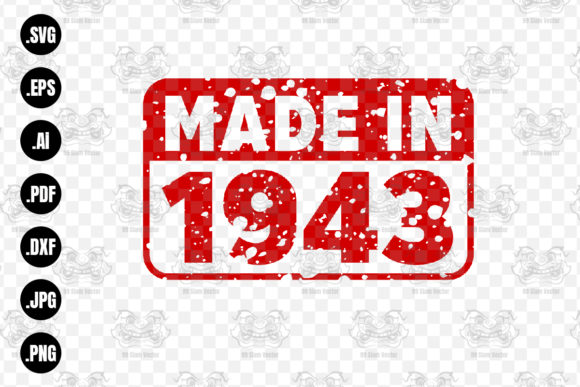 Download Made in 1943 Rubber Texture Stamp&nbsp;&nbsp; - 1943 Collection