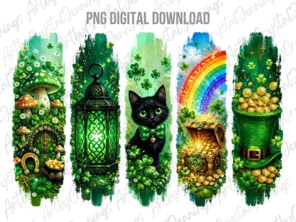 Download Green St. Patrick's Day Brushstroke PNG - St. patrick's day Collection